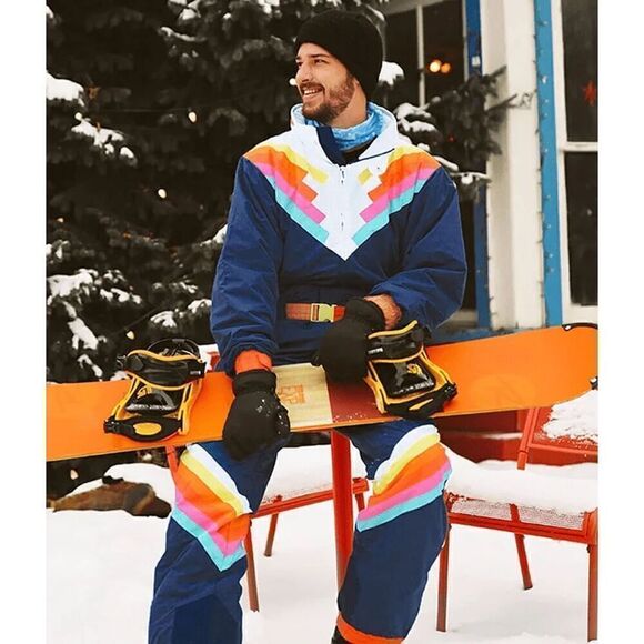 TIPSY ELVES NWT MEN'S SANTA FE SHREDDER SNOWSUIT Waterproof Athletic Medium - Picture 7 of 10